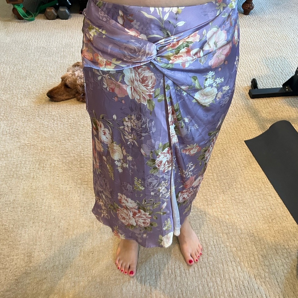 Zara faux wrap skirt